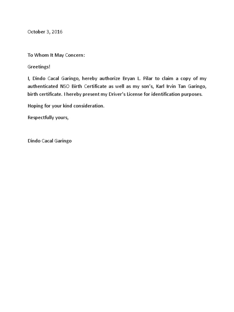 Contoh Surat Kebenaran Parking Kereta