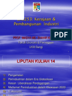 Kuliah - 14 - PPE2133 - Perindustrian Dalam Era Globalisasi, Kesan Liberalisasi Perdagangan, Matlamat Perindustrian Dalam Wawasan 2020, K-Ekonomi