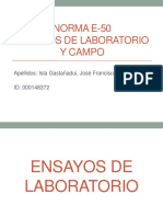 Ensayos de Laboratorio y Campo