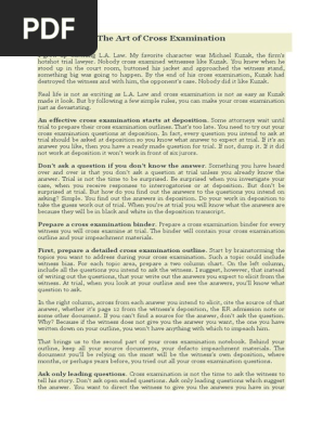 The Art of Cross Examination-2