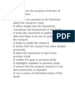 The Following Are The Purpose of Review of Related Literature