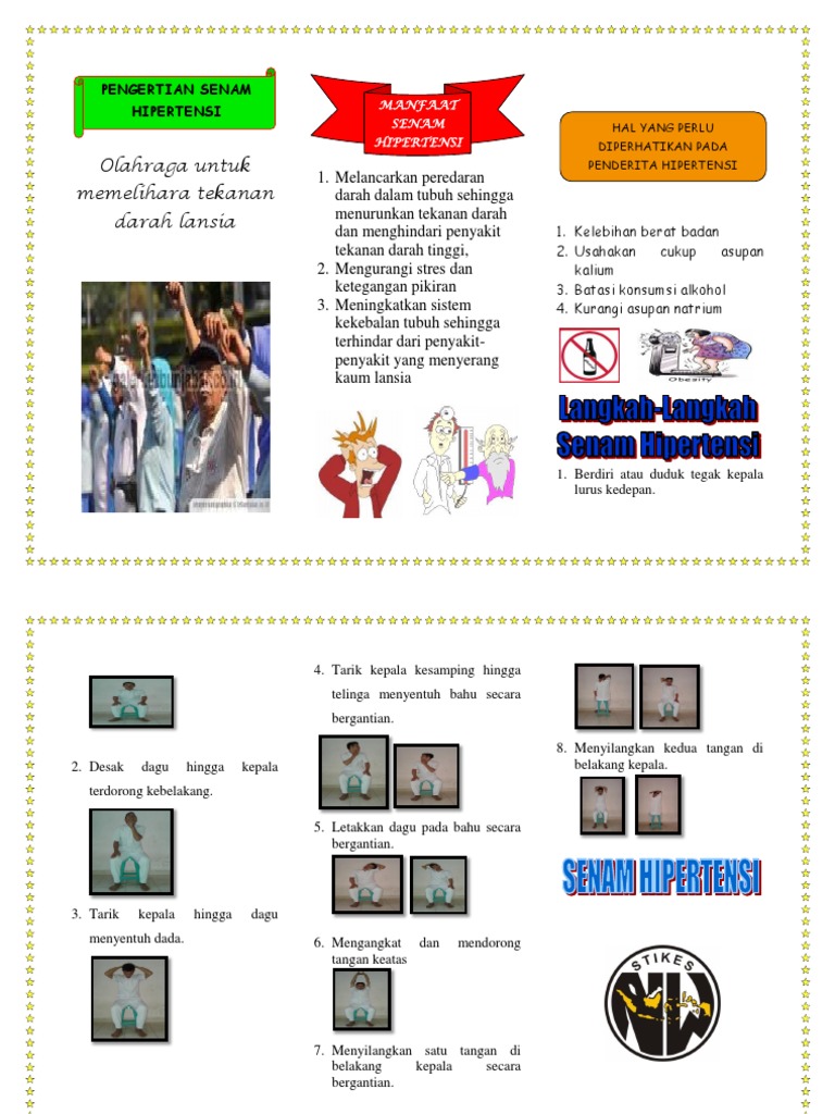 Leaflet Senam Hipertensi Husna