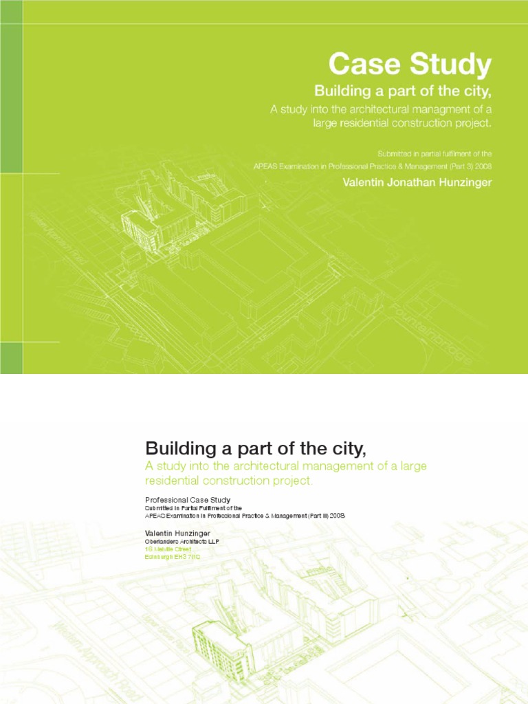 Case+study real estate proposal Architect Consultant