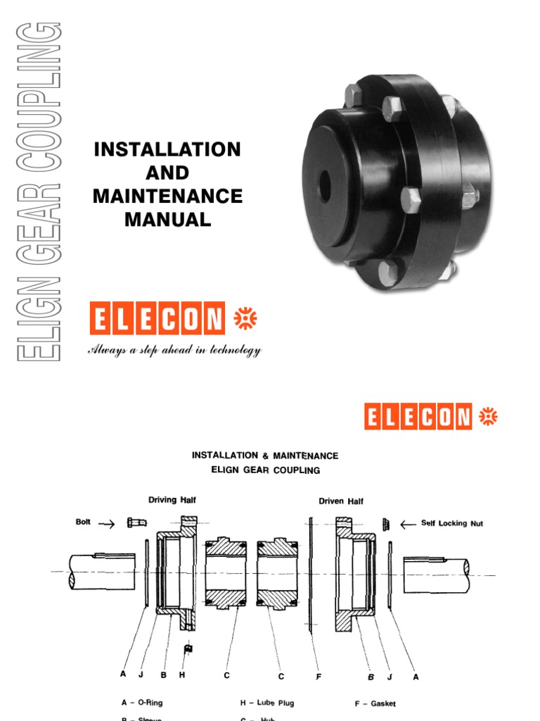 Elecon Gear Coupling PDF Gear Mechanical Engineering