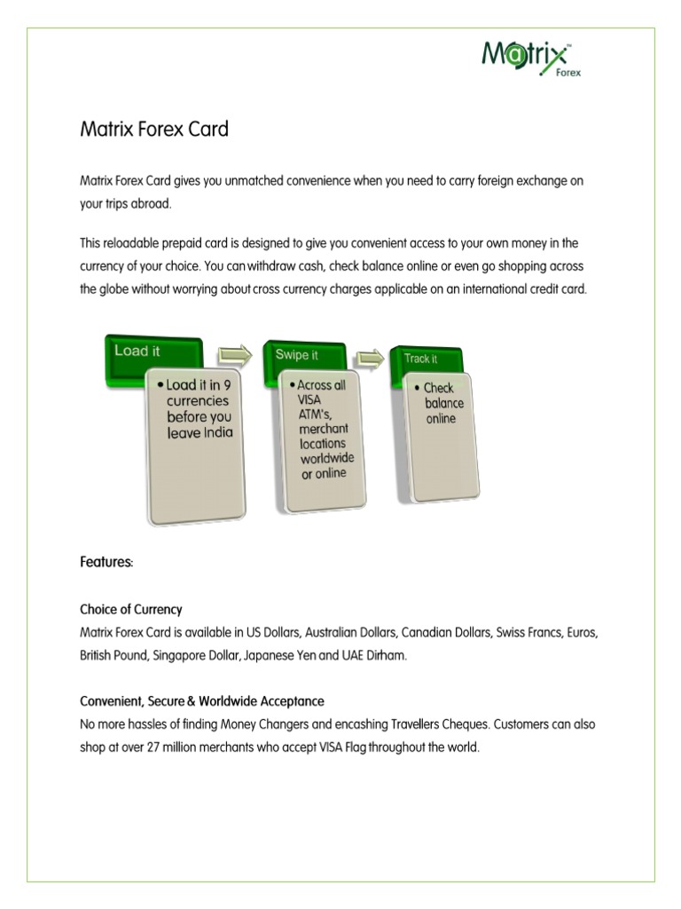 Matrix Forex Card - 