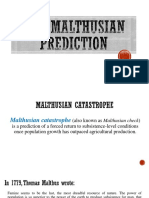 The Malthusian Prediction