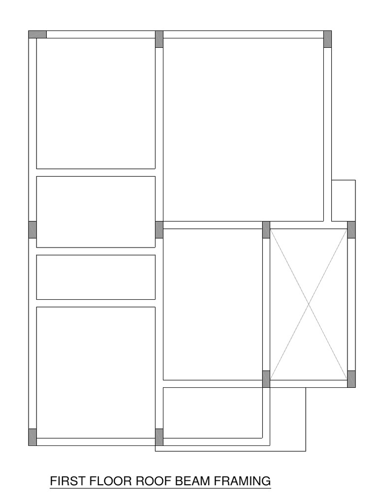First Floor Roof Beam Framing | PDF