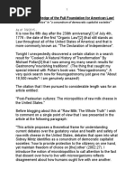 The Right Knowledge of the Full Foundation for American Law!