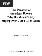 NYE, Joseph. The Paradox of American Power PDF