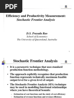 Lecture 4 Day 3 Stochastic Frontier Analysis