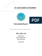 University of Azad Jammu & Kashmir: Mir Aftab Ali