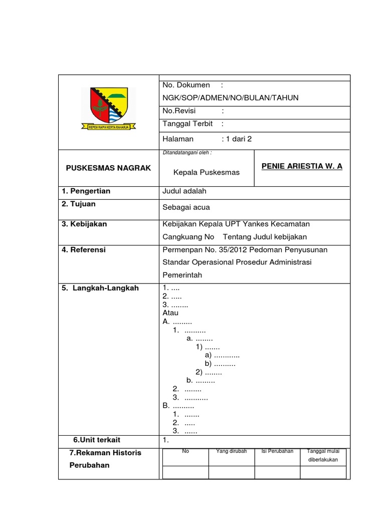 Contoh Sop | PDF