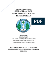 Kelahiran Dan Perkembangan Ilmu Pengetahuan: Makalah Filsafat Logika