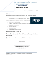 PROFORMA de Casacas