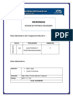 Divisor Wilkinson Microstrip