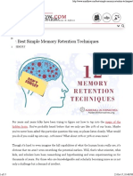 12 Best Simple Memory Retention Techniques