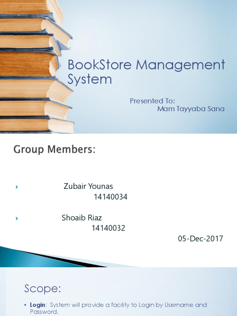 Bookstore Management System Overview | PDF | System Software | Computing