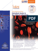 Troubleshooting Hemolysis