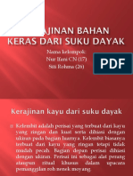 Kerajinan Bahan Keras Dari Suku Dayak