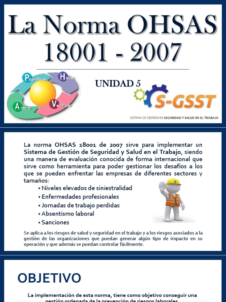 La Norma Ohsas 18001 - 2007 | PDF | Seguridad y salud ocupacional ...