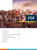 La guerra de reforma en México (1858-1861