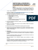 DIR 035 Requisitos para La Inscipcion y Registro de Empresas Contratistas Proveedores de APM 00
