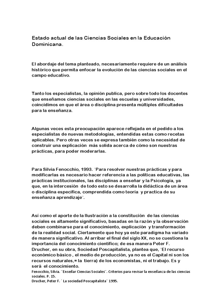 Retos en la Enseñanza de Ciencias Sociales | PDF | Paradigma | Science