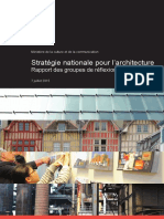 Strategie Nationale Pour l Architecture Rapport Groupes de Travail 07072015