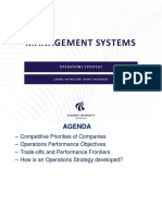 Management Systems: Operations Strategy