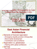 Regional Liquidity Arrangements in Asia: Lessons From The Financial Crisis