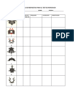 Protocolo de Respuestas para El Test de Rorschach