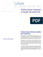 Cómo Hacer Artesanías y Vender A Través de Internet