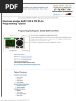 Klockner Moeller EASY 512 Programming Instructions