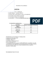 Technical File Cereals