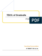TESOL of Graduate: Portfolio