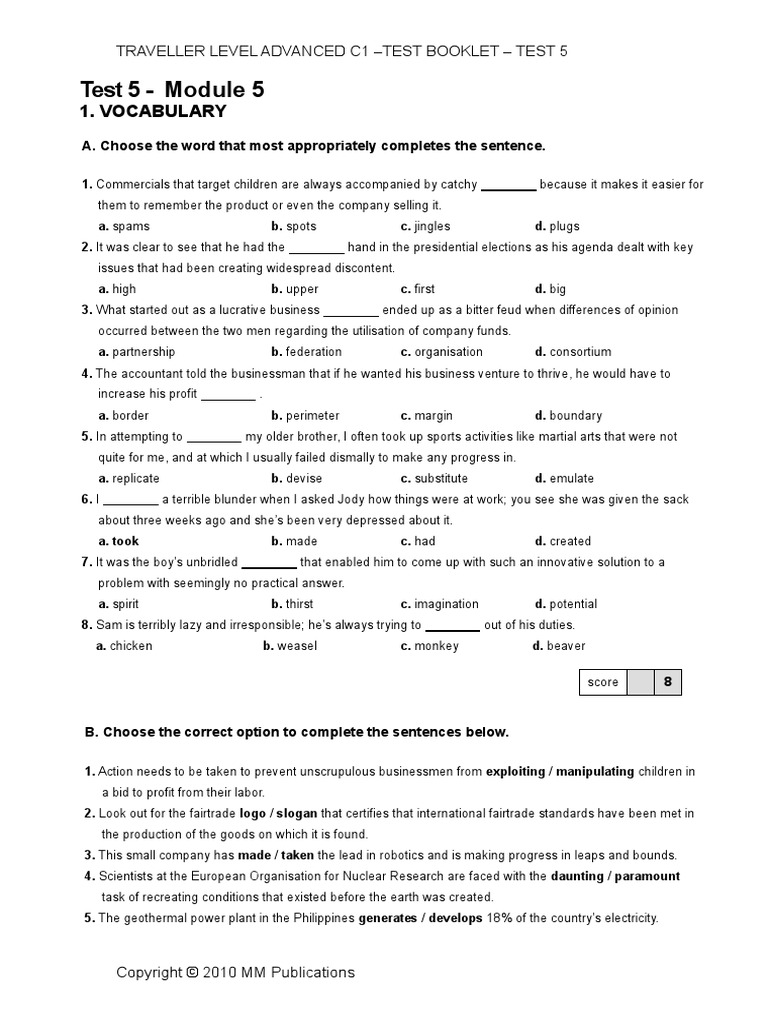Test 5 - Trav C1 | PDF | Blu Ray | Dvd