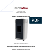 Dino pellet stove installation and operation manual