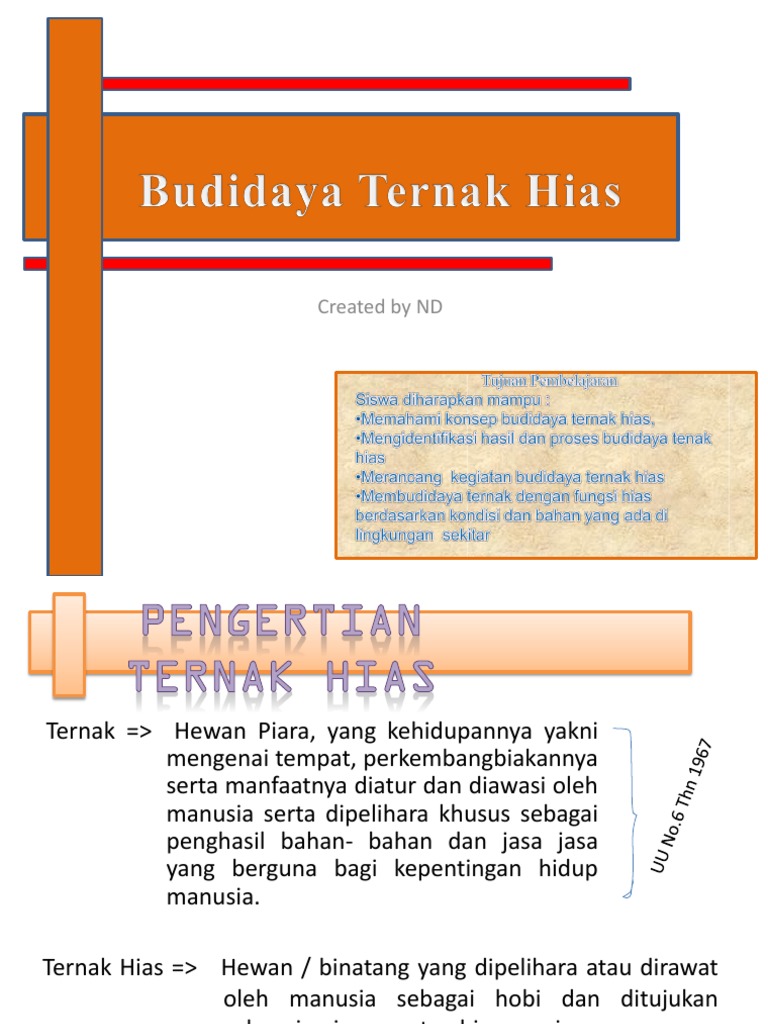 Budidaya Ternak Hias