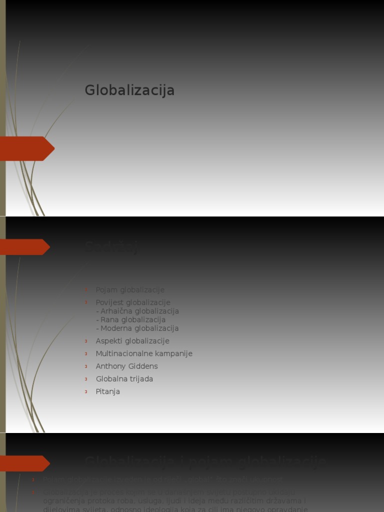 Globalizacija Prezentacija | PDF
