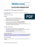 Guidelines For Video Presentation