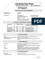 3z Support Material MSDS