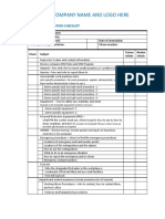 Worker Orientation Checklist English