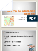 Programa de Educación Especial