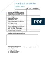 Materials Hazard Assessment Checklist English