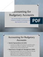 Accounting For Budgetary Accounts