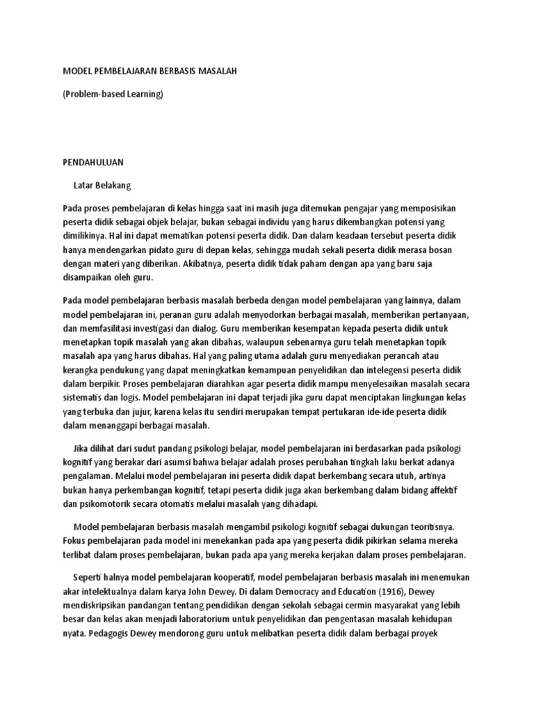 Model Pembelaja