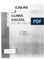 Manual Escalas Clima Social de Moos PDF