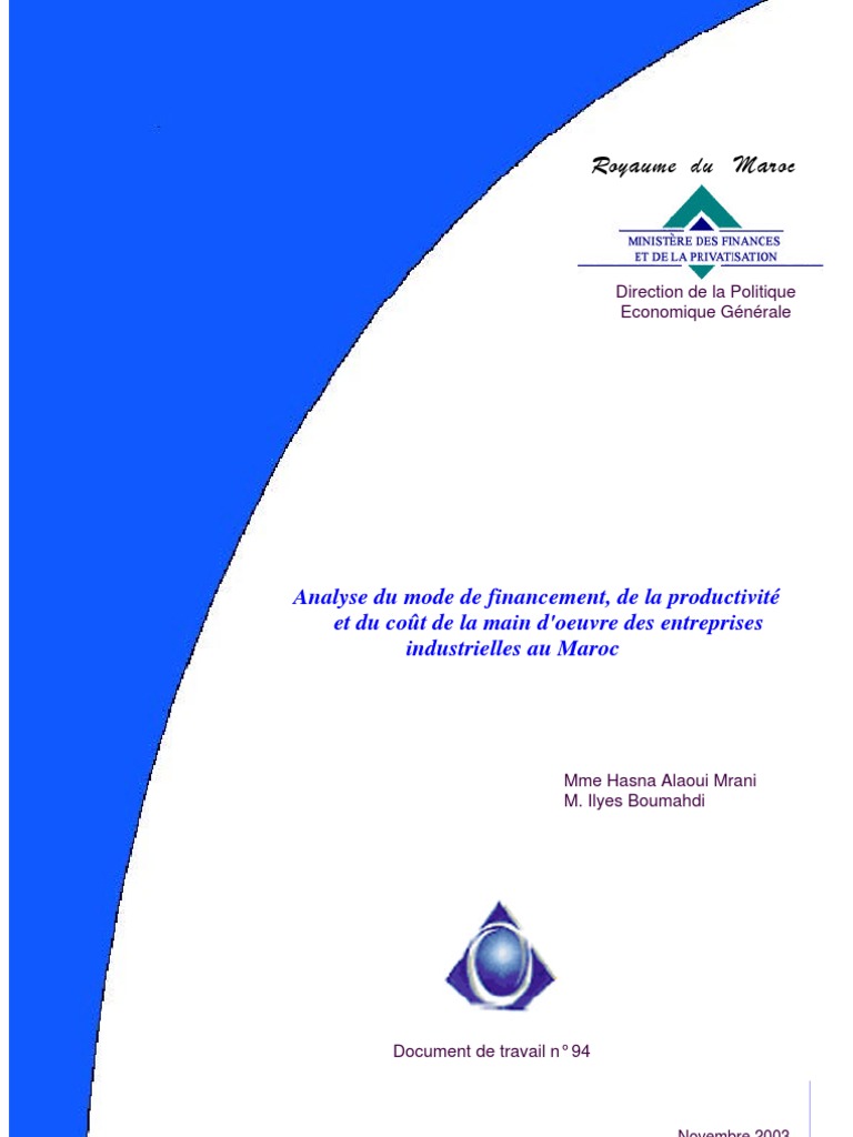 Coût et Productivité des Industries au Maroc | PDF | Maroc | Salaires