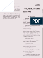Safety,: Health, and Sanita-Tion in Mines