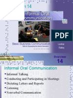 Informal Oral Communication